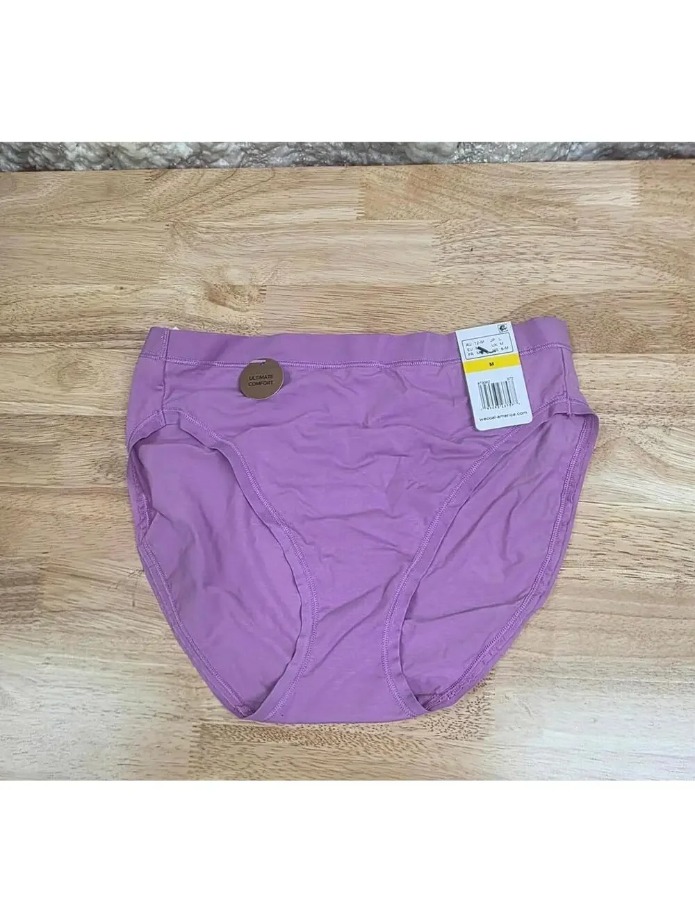 WACOAL UNDERSTATED COTTON HI‑CUT BRIEF FIRST BLOOM SIZE MEDIUM